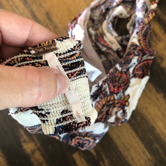 Fun free people boho crop halter sz large EUC - Picture 5 of 5